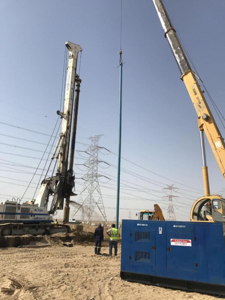 Deep well site installation 