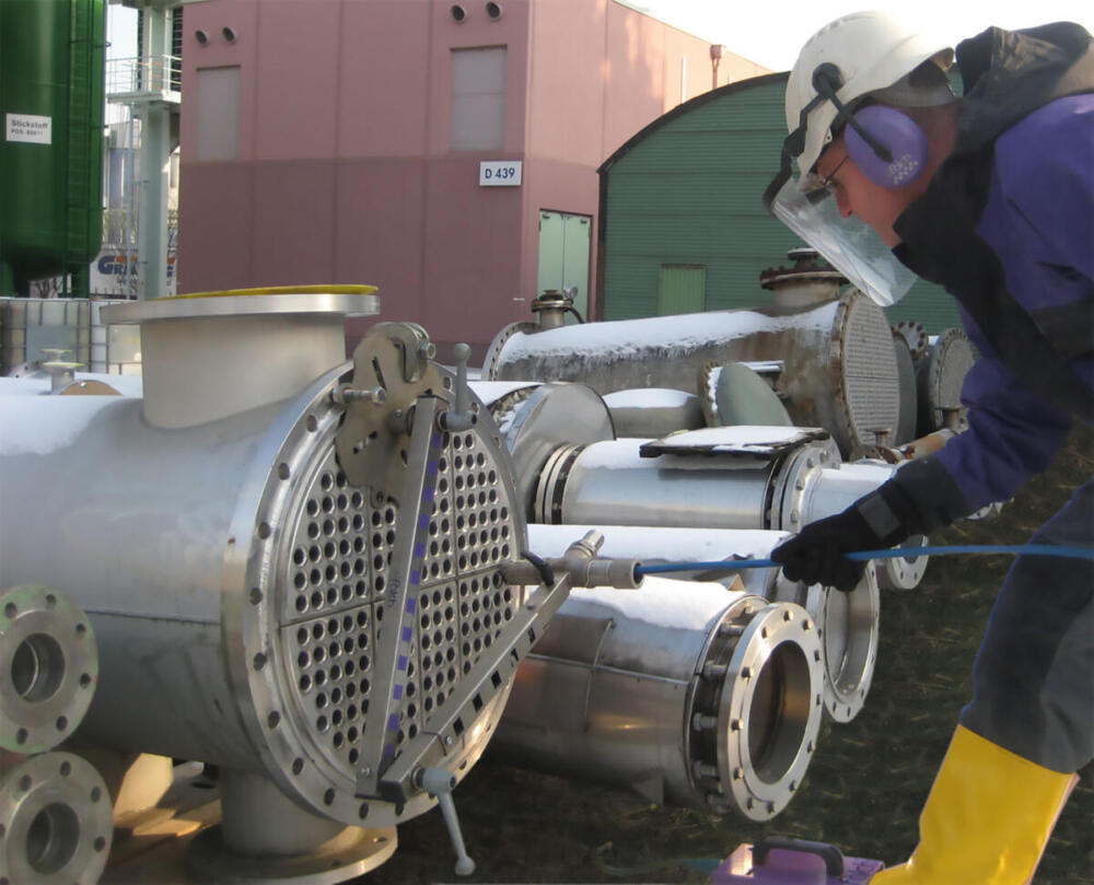 FALCH heat exchanger tube cleaning